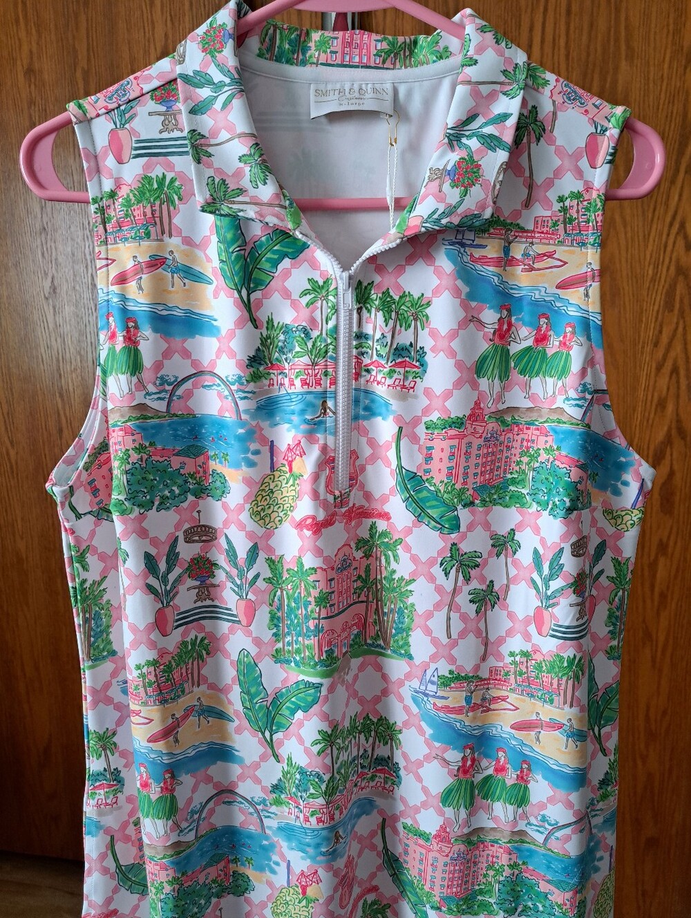 NWT Smith & Quinn Royal Hawaiian Shift Dress, Size XL